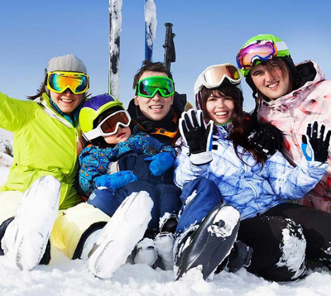 At the heart of the downhill and cross-country skiing areas